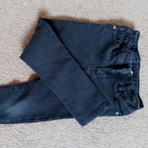Girl's size 6 black elastic waist skinny Jeans